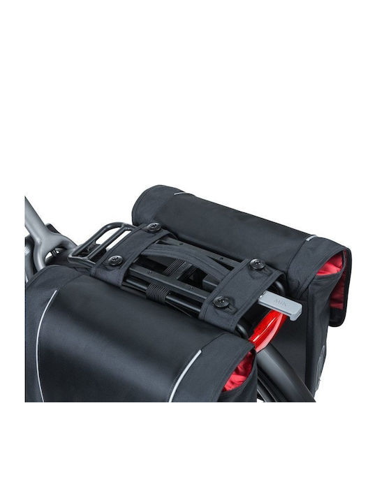Basil Double Urban Bicycle Bag Basil Sport Design Double Pannier Bag Mik 32L Mik System Ready to Use Black New 2024