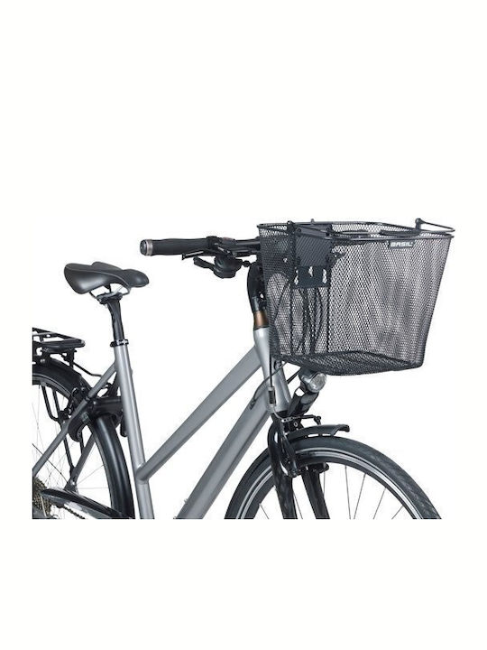 Basil Bilbao Handlebar Basket Klickfix Mounting Bracket Handlebar Steel Black New 2025