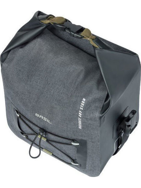 Basil Navigator Storm Kf Handlebar Bag 10-11L Waterproof Gray Black New