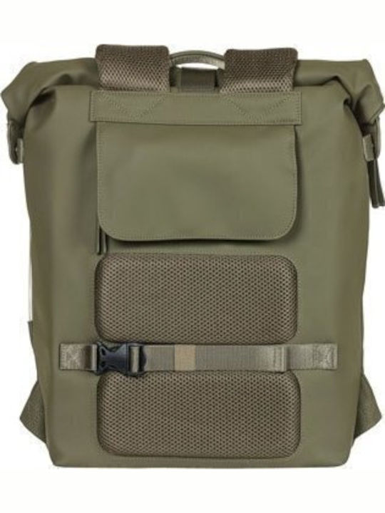 Basil Bicycle Bag Basil Soho Backpack Nordlicht17l Hook-on System Waterproof Polyester Lighting Moss Green New 2024