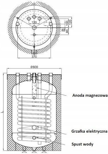Baks Domestic Hot Water Heat Exchanger Spiral Coil 140L Erp Class B DWZ