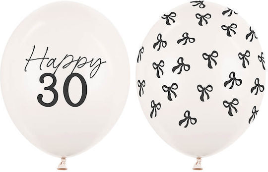 Σετ Μπαλόνια Happy 30 6 Τεμ
