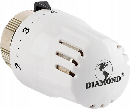 Diamond Thermostat Head Model 398 Mini White Art.398