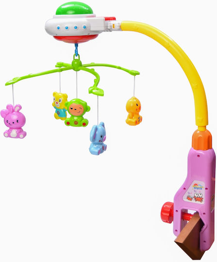 Anhänger Spielzeug für Kinderbett mit Musik und Projektor Carousel Warm Color Projections für 0++ Monate