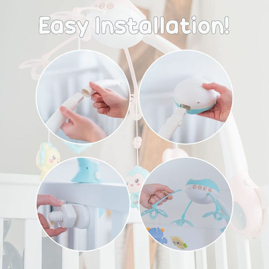 Mobile für Kinderbett mit Musik und Rotation Kissbaby Go Kart für 0++ Monate