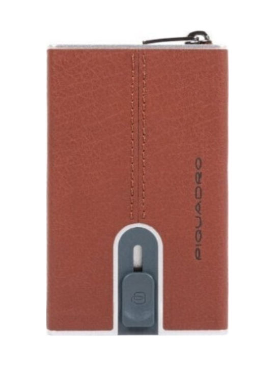 Δερμάτινο Ανδρικό Πορτοφόλι Καρτών Καφέ