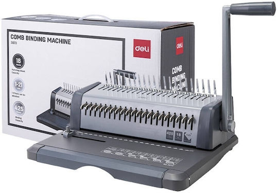 Deli Spiral Bookbinding Machine E3873 For Binding Max 18 Sheets 3873