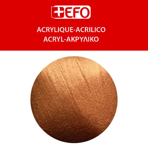 +Efo Acrylic Acrylic Paint Set 195 Metallic Copper 120ml 1pcs
