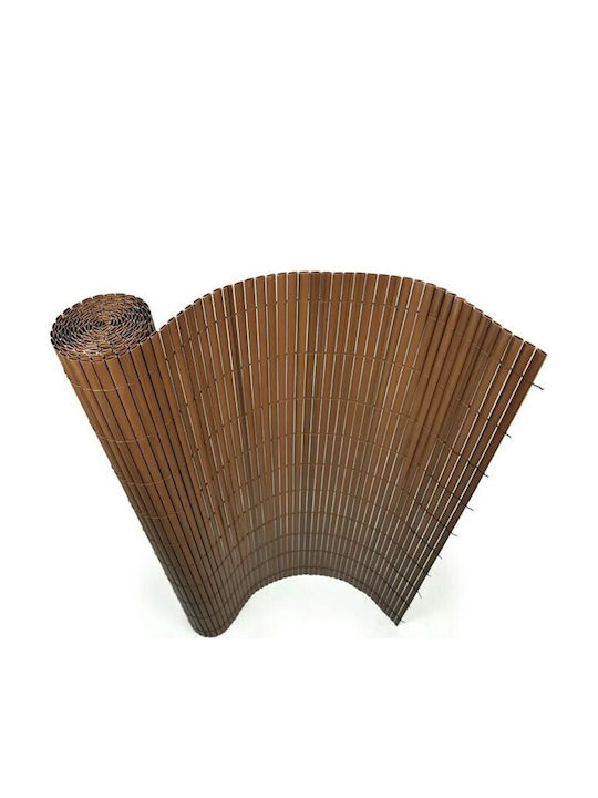PVC Reed Fence 10mm Double-Sided Brown Reed Fence PVC 10mm 100 Y X 300cm Brown 54134