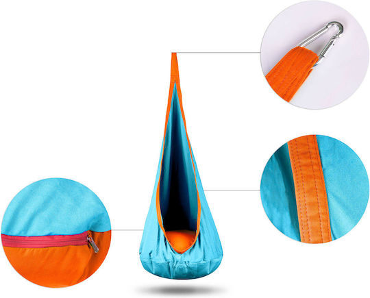 Κούνια Nest Hängend 55x55x55cm Türkis
