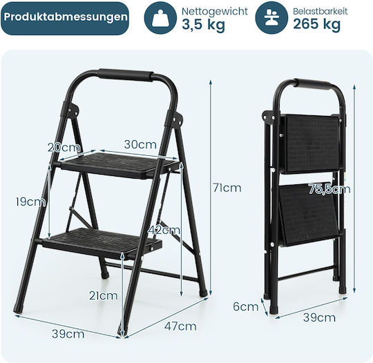 Costway Leiter Aluminium 47cm
