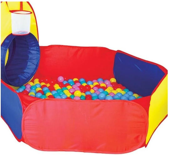 Cort de Joacă pentru Copii Tunel Loc de Joacă 80 Bile Iplay 200 300 X 120 X 100 Cm Multicolor