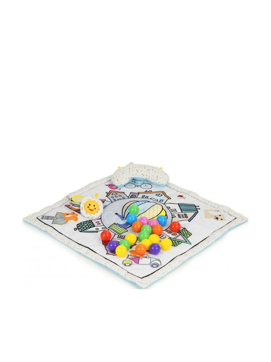 Play Tent Mat 20 Colored Balls Ecotoys Toys Cc8734 Gray