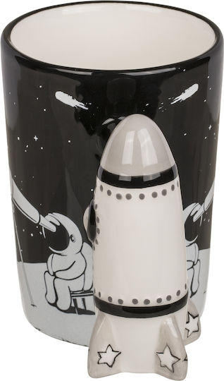 Spaceman Κούπα Κεραμική Μαύρη