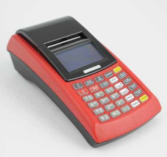 Incotex 777 Φορητή Ταμειακή Μηχανή με Μπαταρία σε Κόκκινο Χρώμα