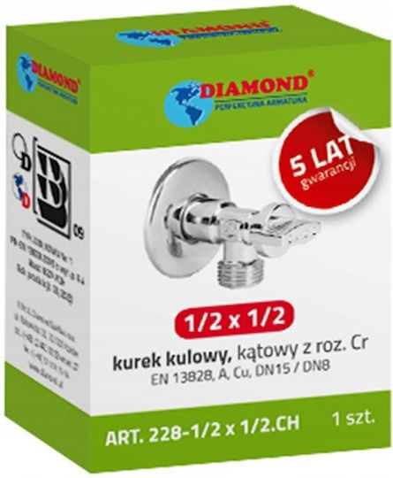 Diamond Valve / Switch Corner 1/2"x3/4"