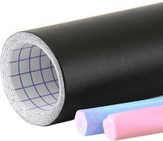 Black School Board Self-adhesive Chalk Idealstore Writing Drawing Includes White Colored Chalk Easy To Stick Reusable Quick Cleaning Water Resistant Develops Child's Creativity