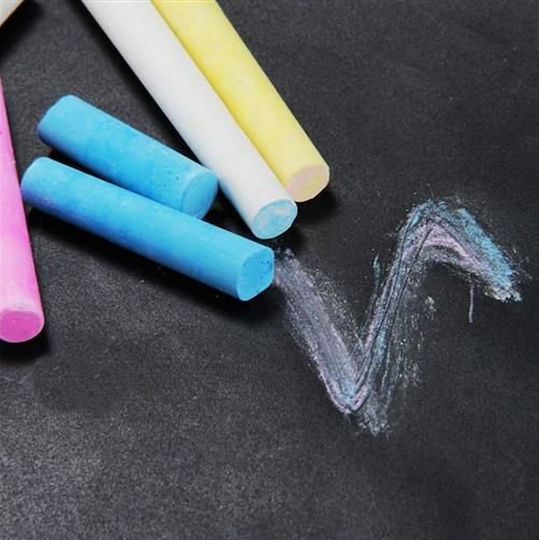 Black School Board Self-adhesive Chalk Idealstore Writing Drawing Includes White Colored Chalk Easy To Stick Reusable Quick Cleaning Water Resistant Develops Child's Creativity