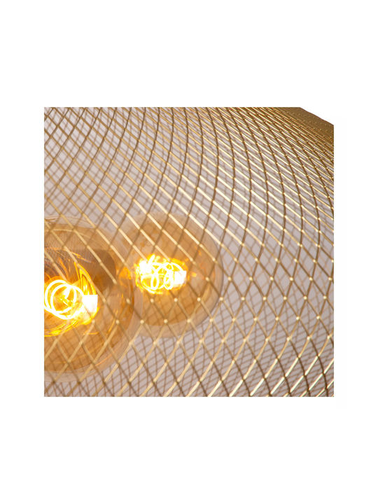 Lucide Lightning Mesh Pendant Light Gold 85x85cm