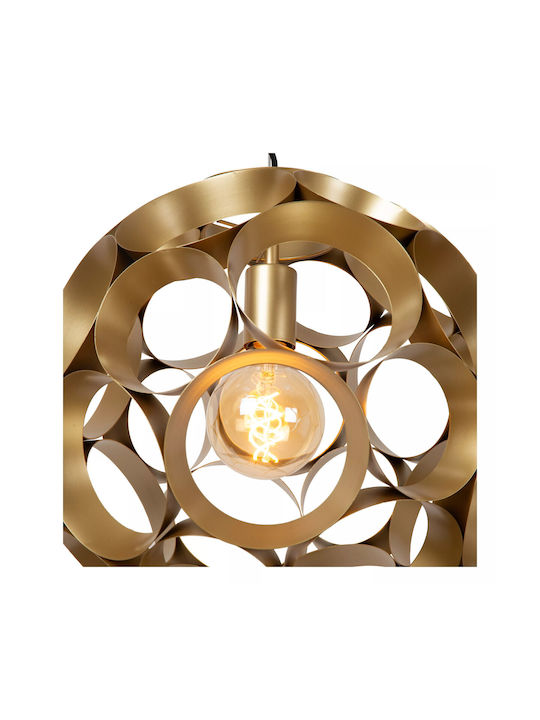 Lucide Lightning Pendant Light Yellow with Socket E27 10x170.8cm