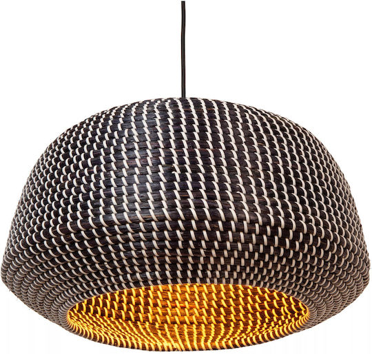 Lucide Lightning Pendant Light Black with Socket E27