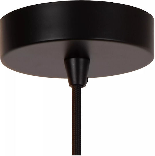 Lucide Lightning Κρεμαστό Φωτιστικό Μαύρο με Ντουί E27 40x40x155εκ.