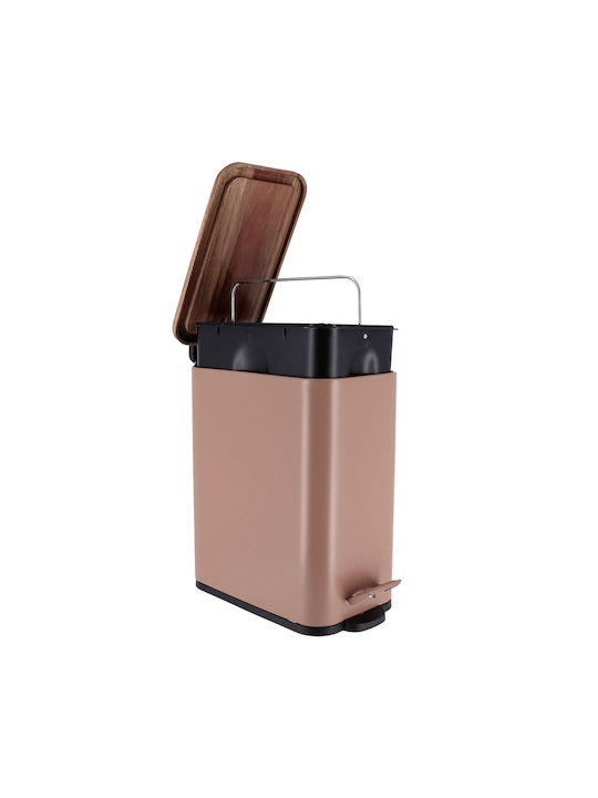 Atmosphera Abfalleimer Abfall Metallisch Braun 28x14x28cm 1Stück