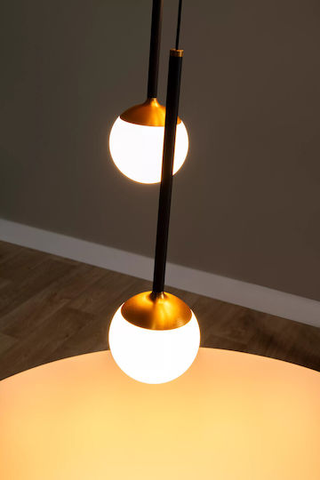 Lucide Lightning Calina Pendant Light Black 42x42cm