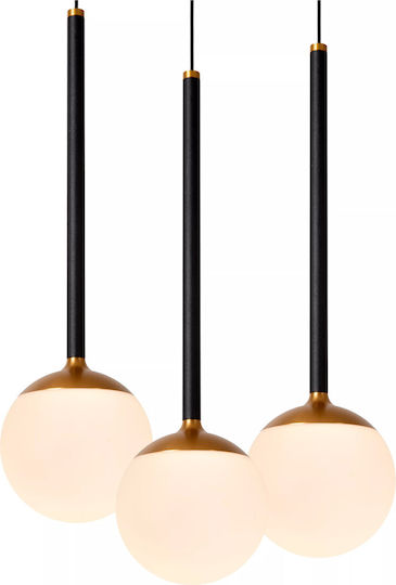 Lucide Lightning Calina Pendant Light Black 42x42cm