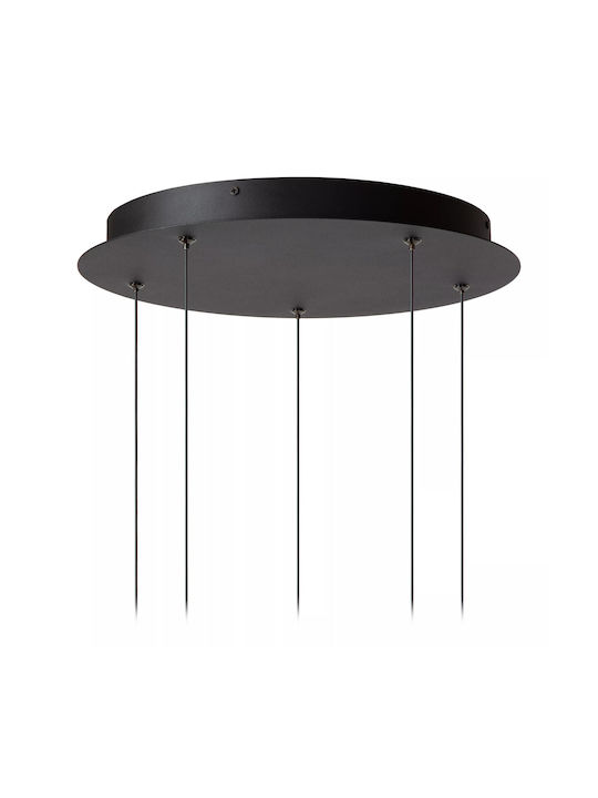 Lucide Lightning Calina Κρεμαστό Φωτιστικό Μαύρο LED με Θερμό Λευκό Φως 42x42εκ.