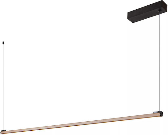 Lucide Lightning Braga Κρεμαστό Φωτιστικό Καφέ LED με Ρυθμιζόμενο Λευκό Φως