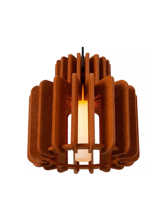 Lucide Lightning Rollo Pendant Light Orange with Socket E27 40x40x150cm