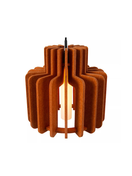 Lucide Lightning Rollo Pendant Light Orange with Socket E27 40x40x150cm