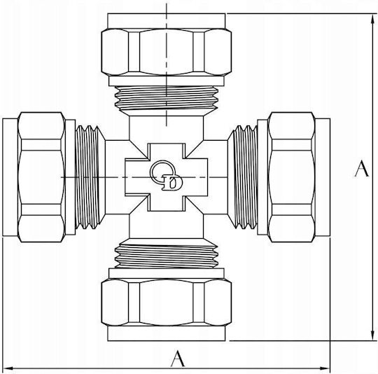 Diamond Irrigation Connector Silver