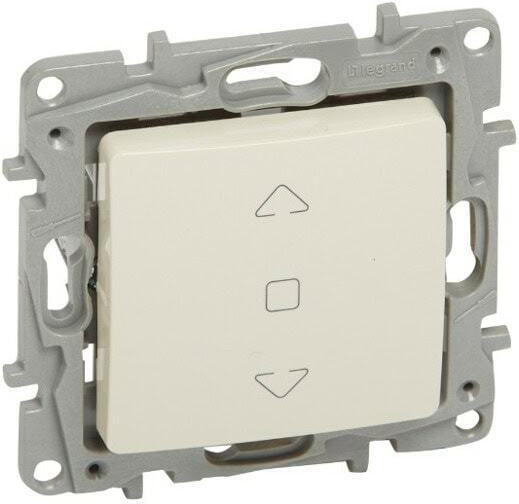 Legrand Niloe Comutator De Perete Electric Încastrat Obturator Rulou Sens Unic Fără Ramă Ecru