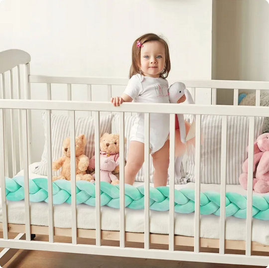 Bettumrandungen Geflochten Innerhalb Mint Green