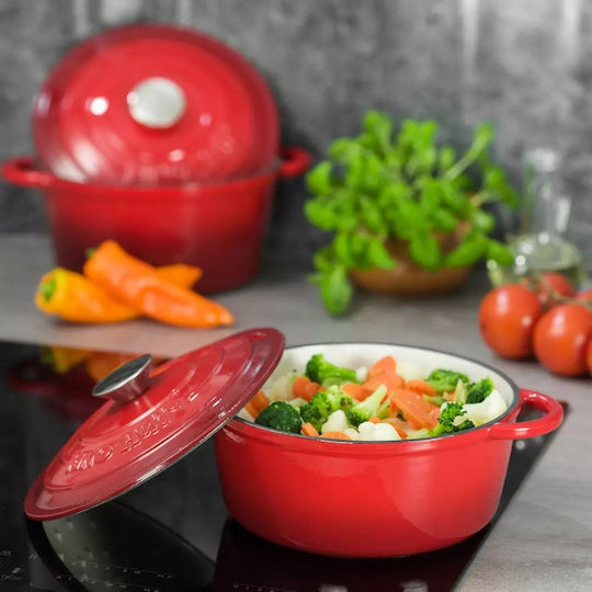 KING Hoff Deep Pot made of Cast Iron 4lt / 24cm