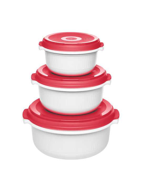 Emsa Micro Lunchbox Kunststoff Rot 13.5cm 3Stück