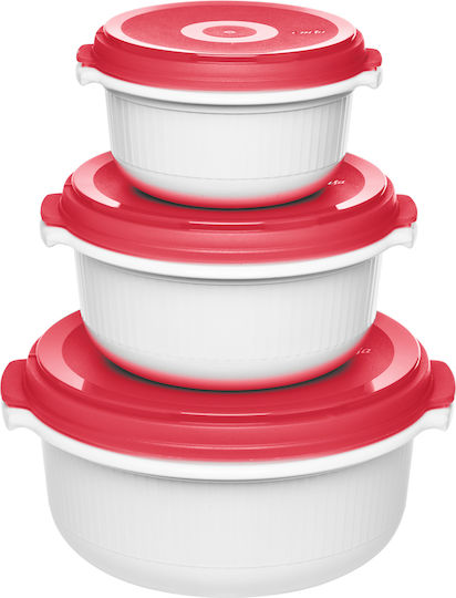 Emsa Plastic Lunch Box Micro Red 13.5cm 3pcs