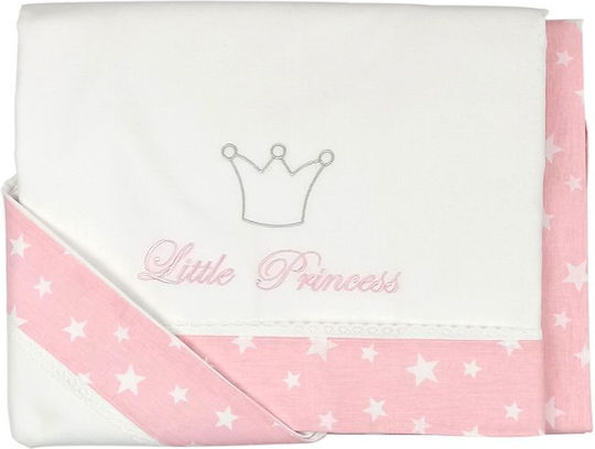 Baby Star Fitted Sheet Princess Pink 110x155cm