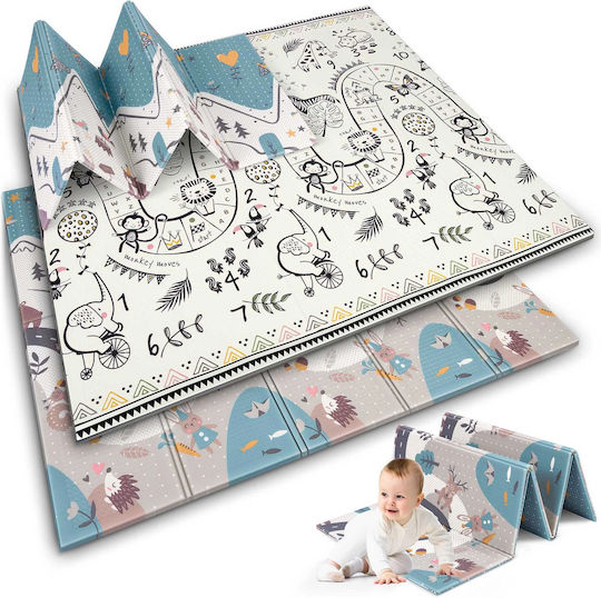 First Steps Folding Mat Dual-Sided Foam Idealstore Size 200 X 180 X 1 Heat Resistant Anti-Slip System Warm Prints Easy to Maintain