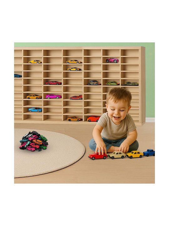 Wooden Vehicle Shelf Truck Shape 80 Cars 79x40 Cm Aria Trade