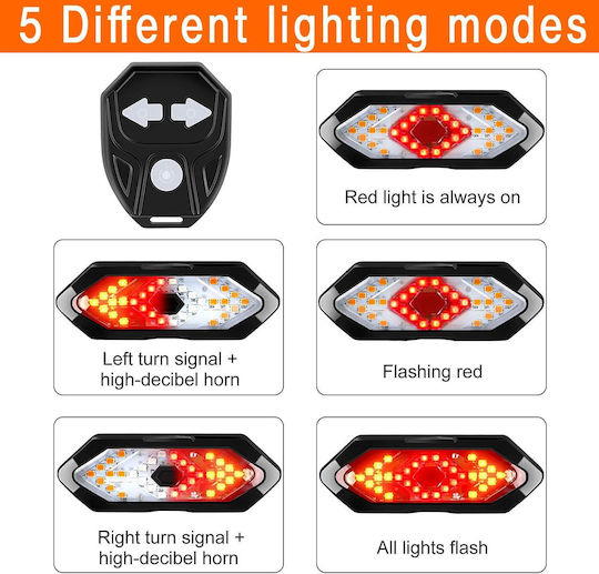 Lampa Презареждащ се Отзад светлина за велосипед