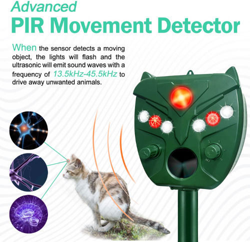 Ultrasonic Repellent Device Rodents / Cats Solar