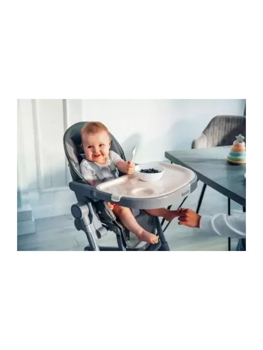Lionelo Cora Plus Foldable Baby Highchair 2 in 1 Gray