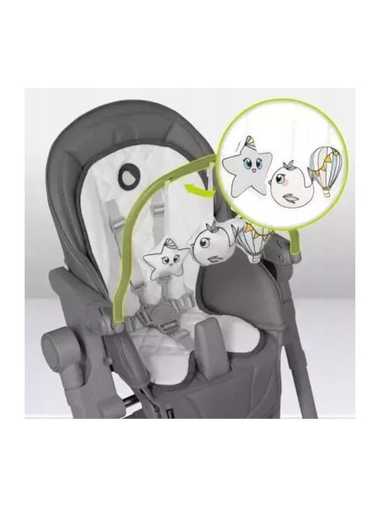 Lionelo Cora Plus Foldable Baby Highchair 2 in 1 Gray