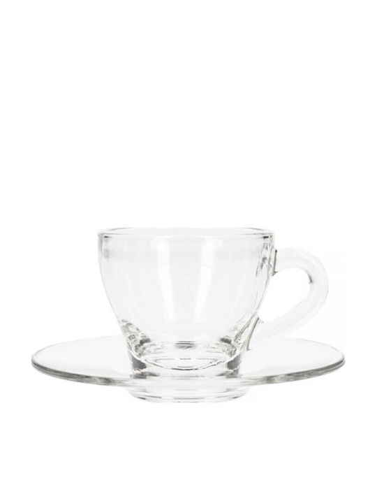 Bialetti Σετ Φλιτζάνια Espresso Γυάλινα Διάφανα 2τμχ