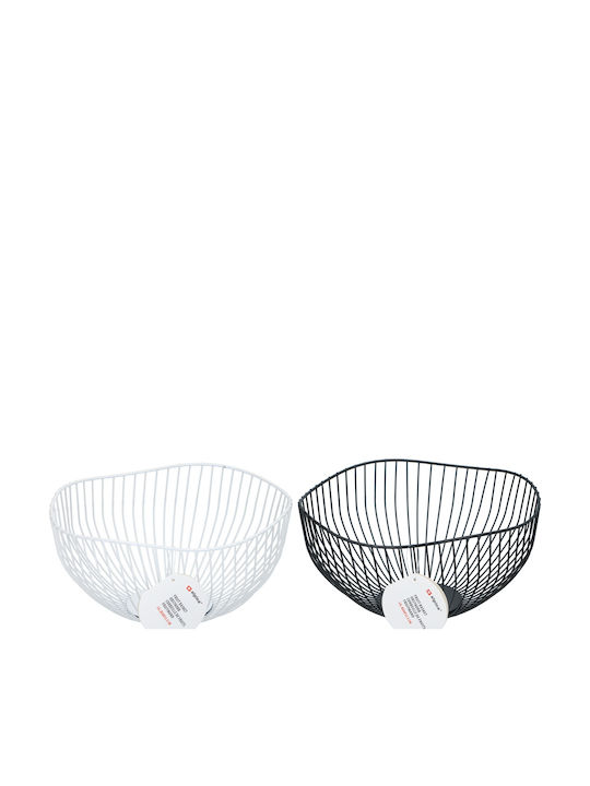 Alpina Switzerland Fruit Bowl Metallic Black 26x12x5cm