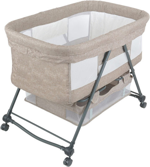 Cradle Playpen with Mattress and Wheels Beige