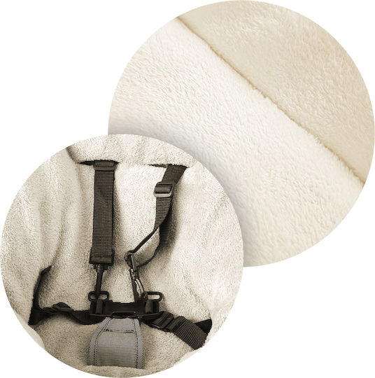 Universal Sac de picioare pentru cărucior Impermeabil Roz 96x45εκ.